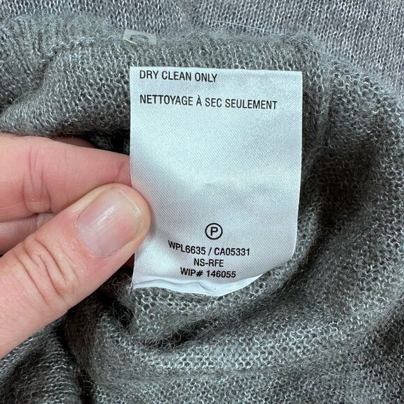 Woolrich winking owl print frost grey wool crew neck sweater S - Picture 11 of 11